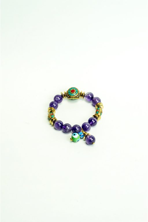 Amethyst Eye Guardian Bracelet