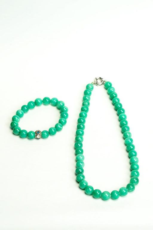 Green Aventurine Necklace & Bracelet Set