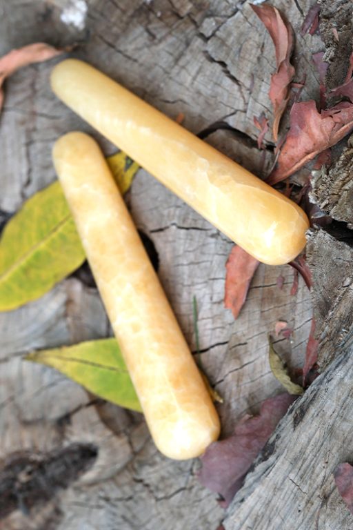 Yellow Agate Massage Wands